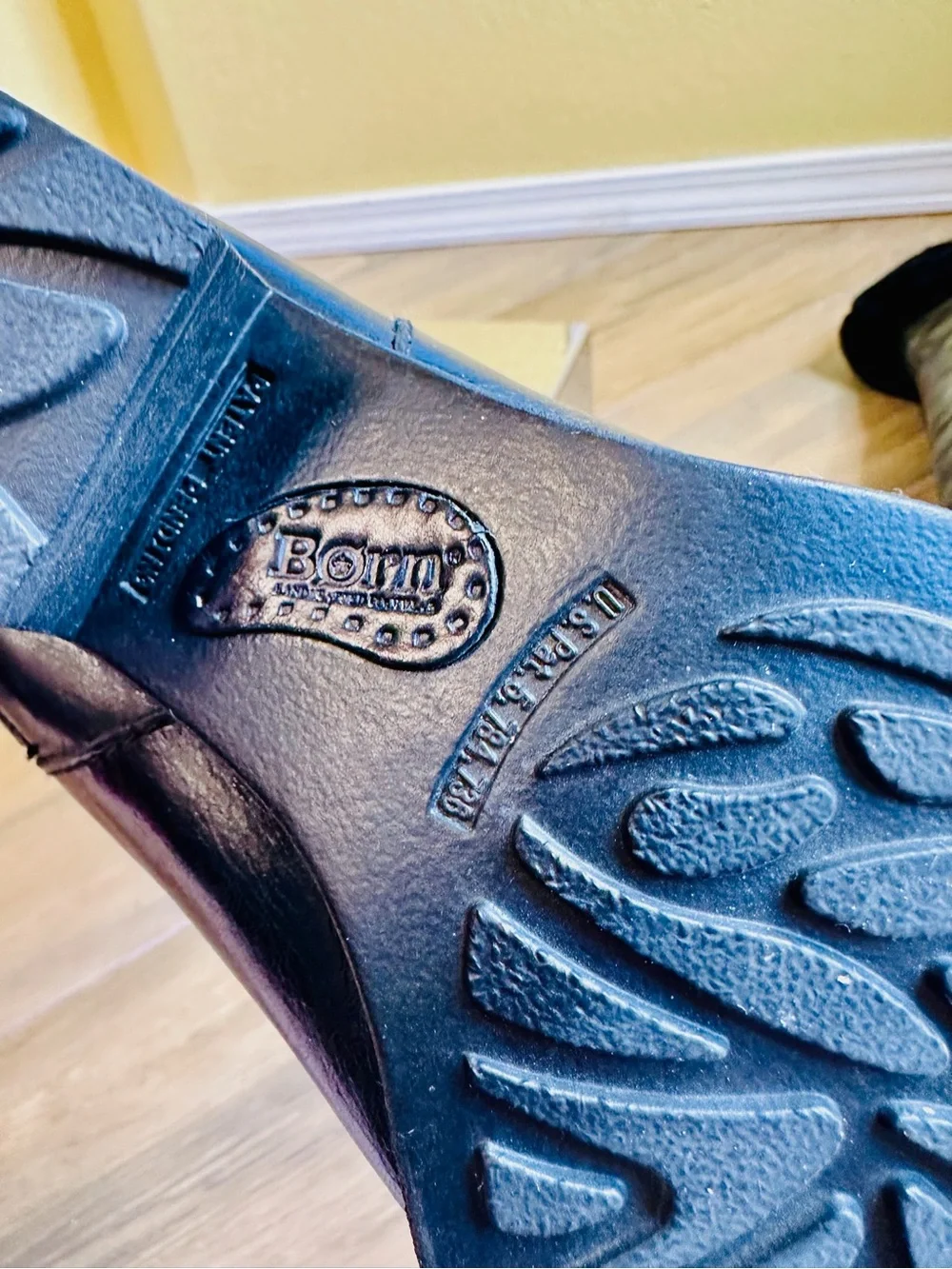 Born Aleksi Genuine Lambskin Black Leather Boots